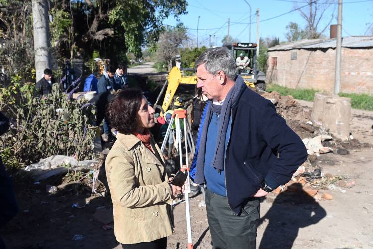 Avanzan las obras hídricas del Plan Integrar para el noroeste de la ciudad