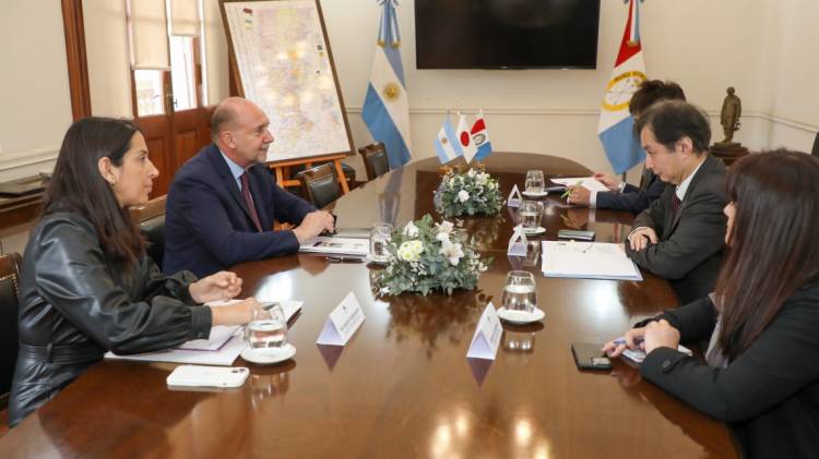 Perotti recibió al embajador de Japón en la Argentina, Hiroshi Yamauchi