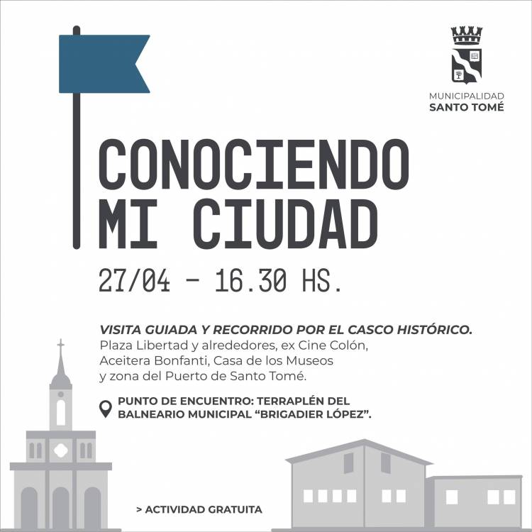 La Municipalidad invita a un nuevo recorrido del programa “Conociendo mi ciudad”