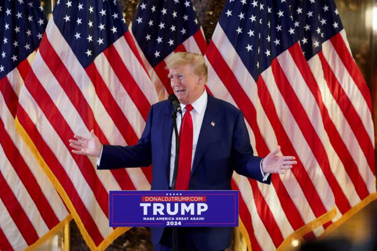 Uno de cada diez republicanos menos proclives a votar a Trump tras su condena