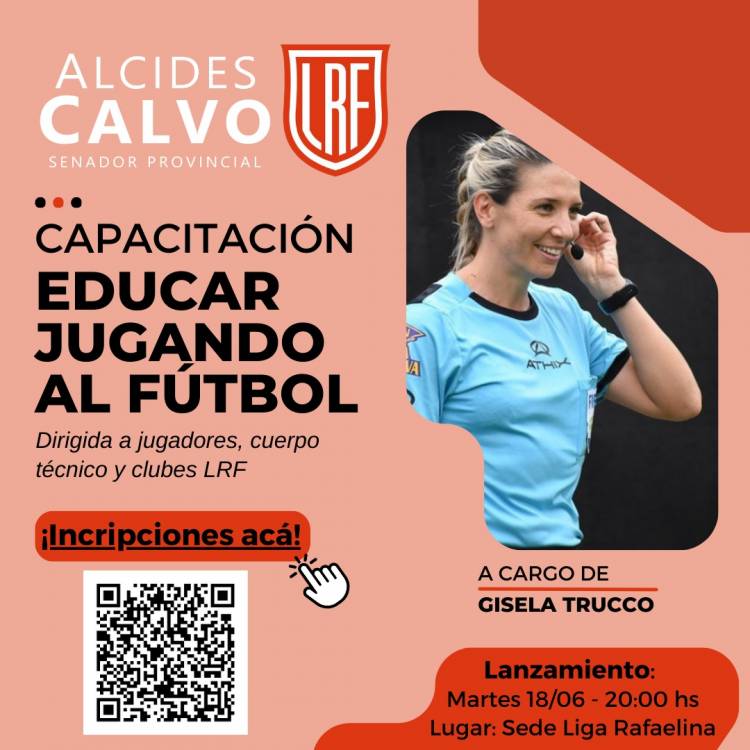 Presentaron el programa "Educar jugando al fútbol", con la presencia de Gisela Trucco