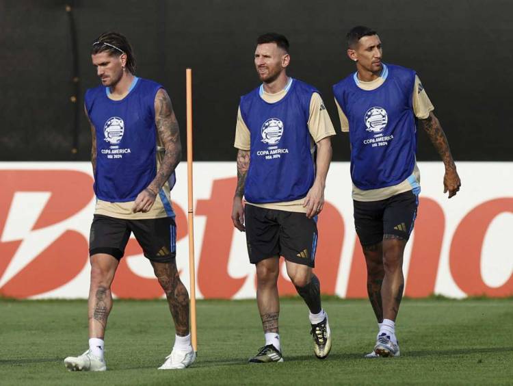 Con Messi y Di María Argentina busca meterse en la final de la Coa América
