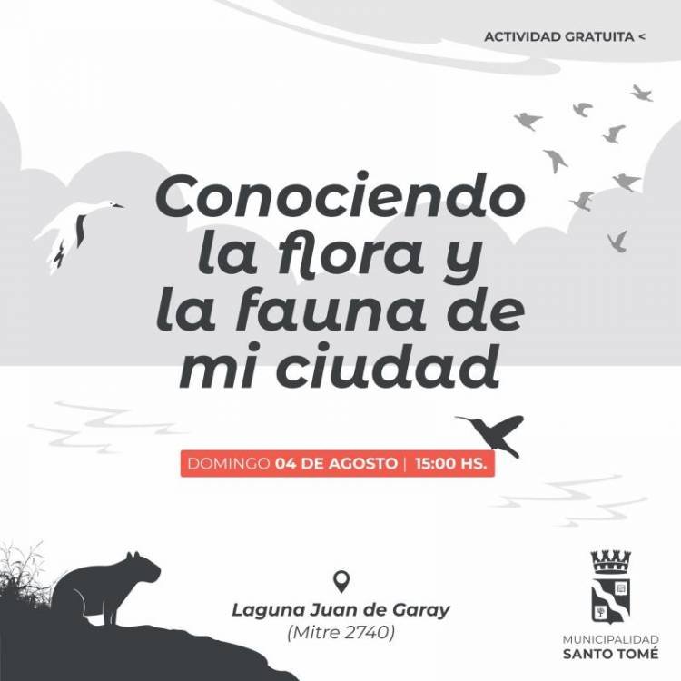 La Municipalidad invita a un nuevo recorrido para conocer la flora y fauna de Santo Tomé