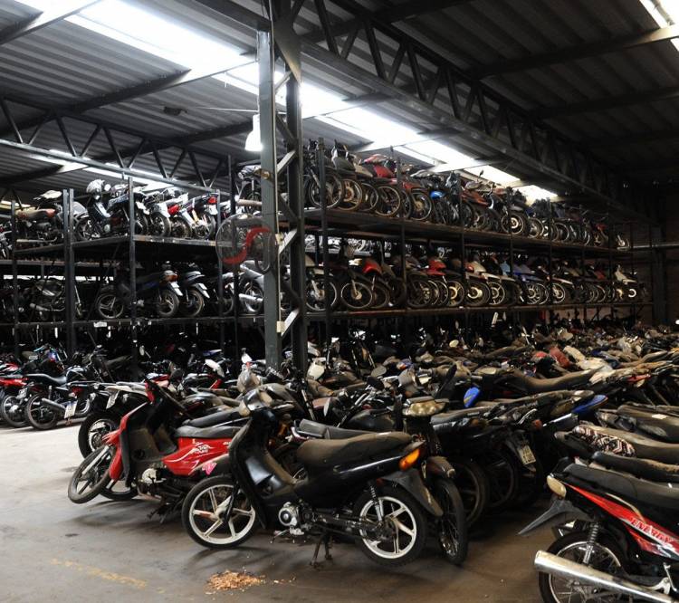 La próxima semana comenzará la segunda compactación de motovehículos retenidos no reclamados