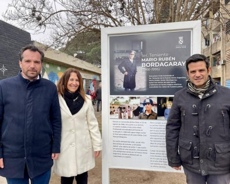 La Municipalidad honró la memoria del Primer Teniente Mario Rubén Javier Bordagaray