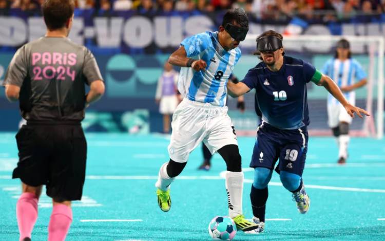 Los Murciélagos no pudieron con Francia en la final del fútbol para no videntes en París 2024
