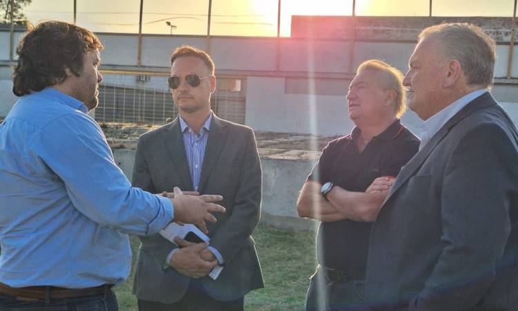 El senador Michlig y el ministro Enrico recorrieron obras provinciales “trascendentales” para la ciudad de San Cristóbal