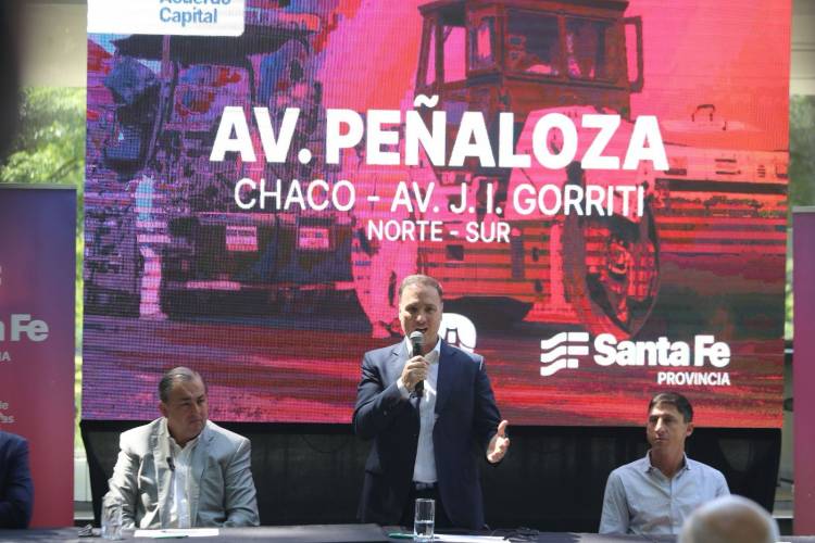 Acuerdo Capital: Provincia invierte más de $ 3 mil millones para pavimentar avenida Peñaloza