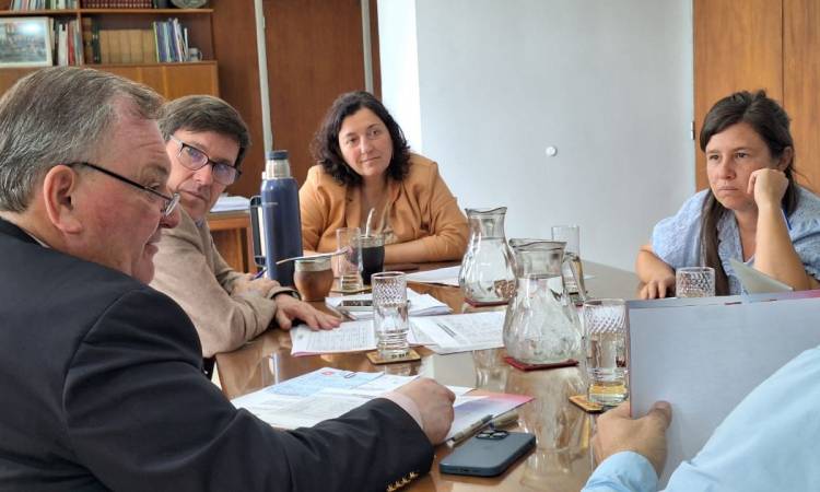 Michlig y González mantuvieron una reunión de trabajo con el  Ministro José Goity por temas del Dpto. San Cristóbal