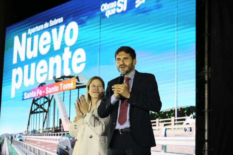 Pullaro sobre el nuevo puente Santa Fe-Santo Tomé: “Con eficiencia y recursos propios, podemos hacer grandes obras”
