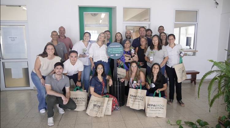 Se reconoció a empleados municipales por fomentar la separación de residuos