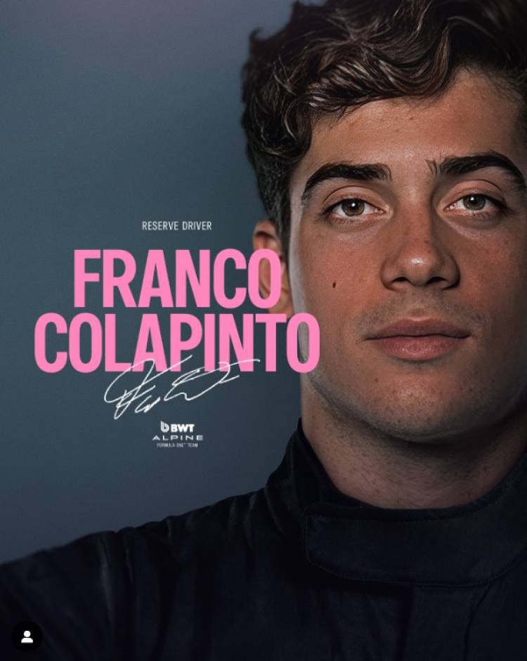 Franco Colapinto fue recibido con efusividad por el CEO de Renault y los argentinos hacen crecer las redes sociales de Alpine