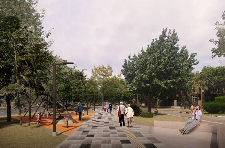 Acuerdo Capital: Provincia pondrá en valor el paseo del cantero central de Avenida 7 Jefes en la ciudad de Santa Fe