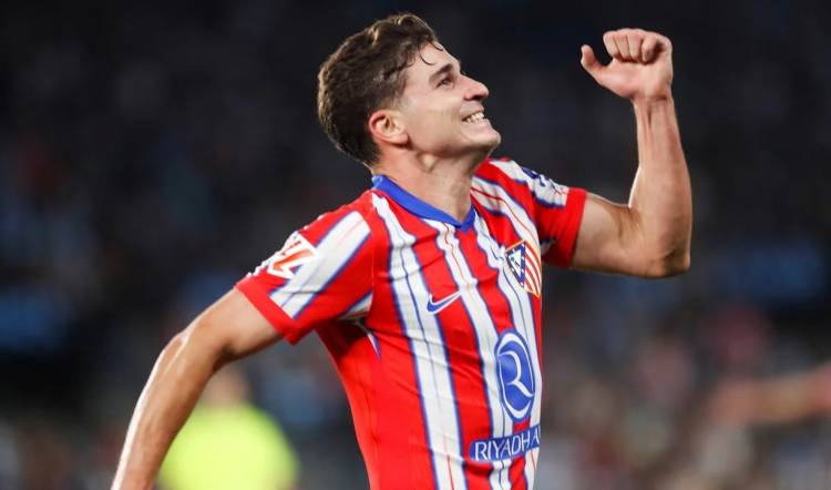 Con gol de Julián Álvarez, Atlético Madrid le ganó al Athletic Club de Bilbao y es líder de LaLiga de España