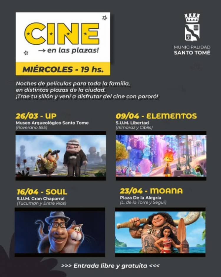Continúa el Ciclo de Cine en la Plazas
