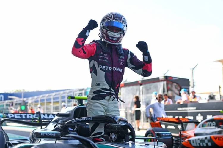 Kimi Antonelli sorprendió y se quedó con la pole position para la Sprint Race en el GP Miami