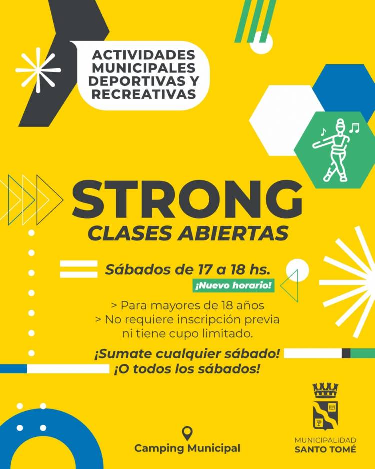 Santo Tomé: Continúan las clases abiertas de Strong