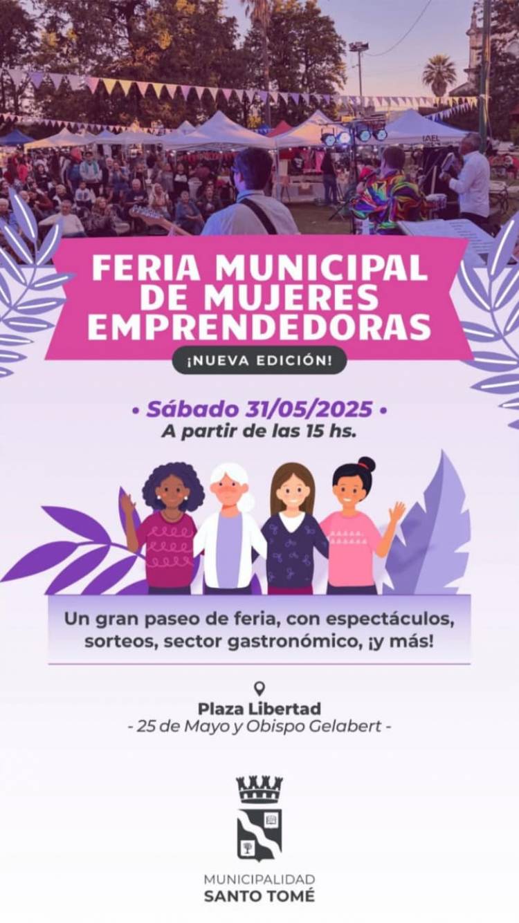 Llega una nueva edición de la Feria Municipal de Mujeres Emprendedoras