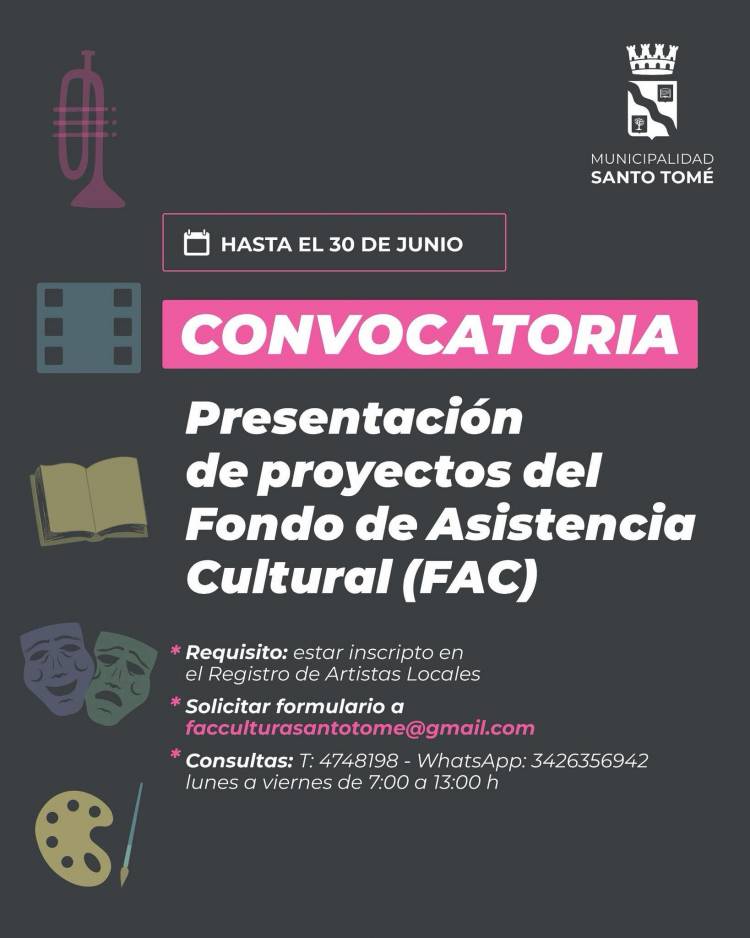 Se abre la convocatoria del Fondo de Asistencia Cultural