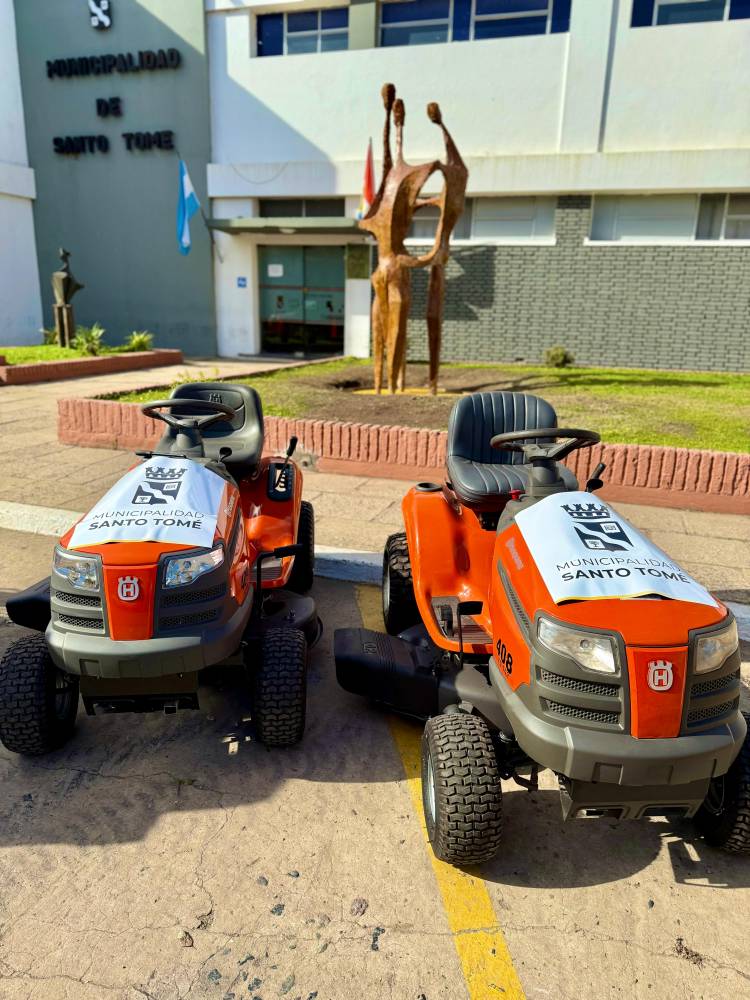Nuevos aportes al parque de maquinarias en Santo Tomé