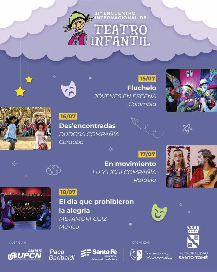 Santo Tomé celebra el 21° Encuentro Internacional de Teatro Infantil