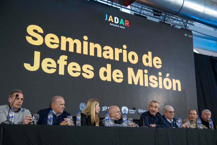 Juegos Jadar Rosario 2025: Javkin encabezó la apertura del Seminario de Jefes de Misión