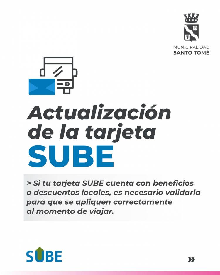 Actualización de beneficios en la tarjeta SUBE