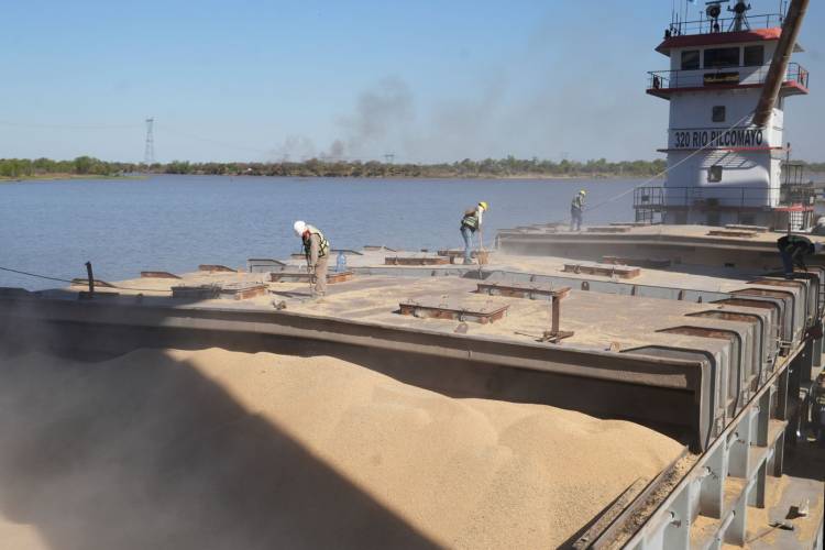 Nuevo embarque de soja desde el Puerto de Santa Fe