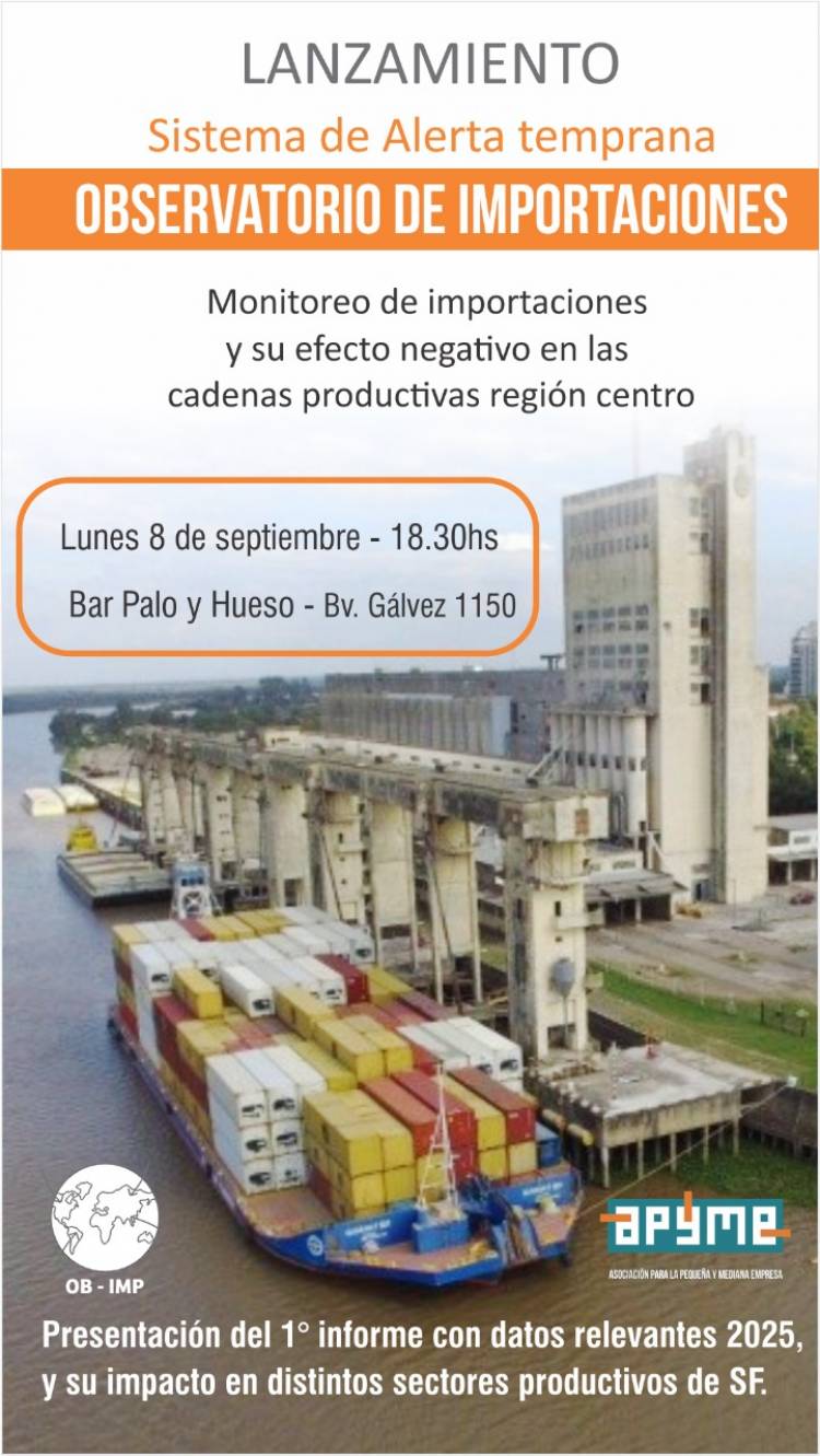 Se presenta el Observatorio de importaciones de Apyme