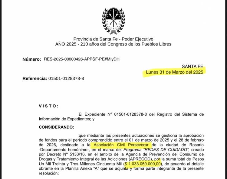 Alertan sobre a una asociación recién creada que recibió más de $1.000 millones del gobierno provincial