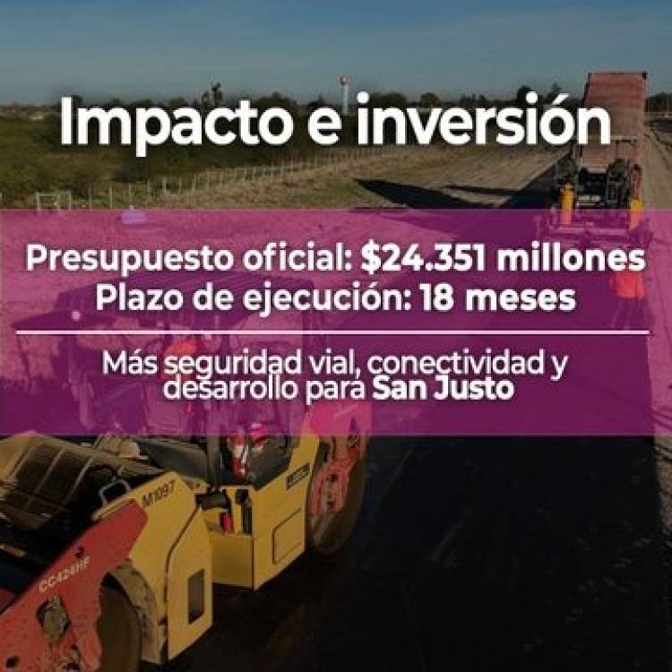 Borla mostró su beneplácito por el comienzo de las obras sobre la ruta provincial 2