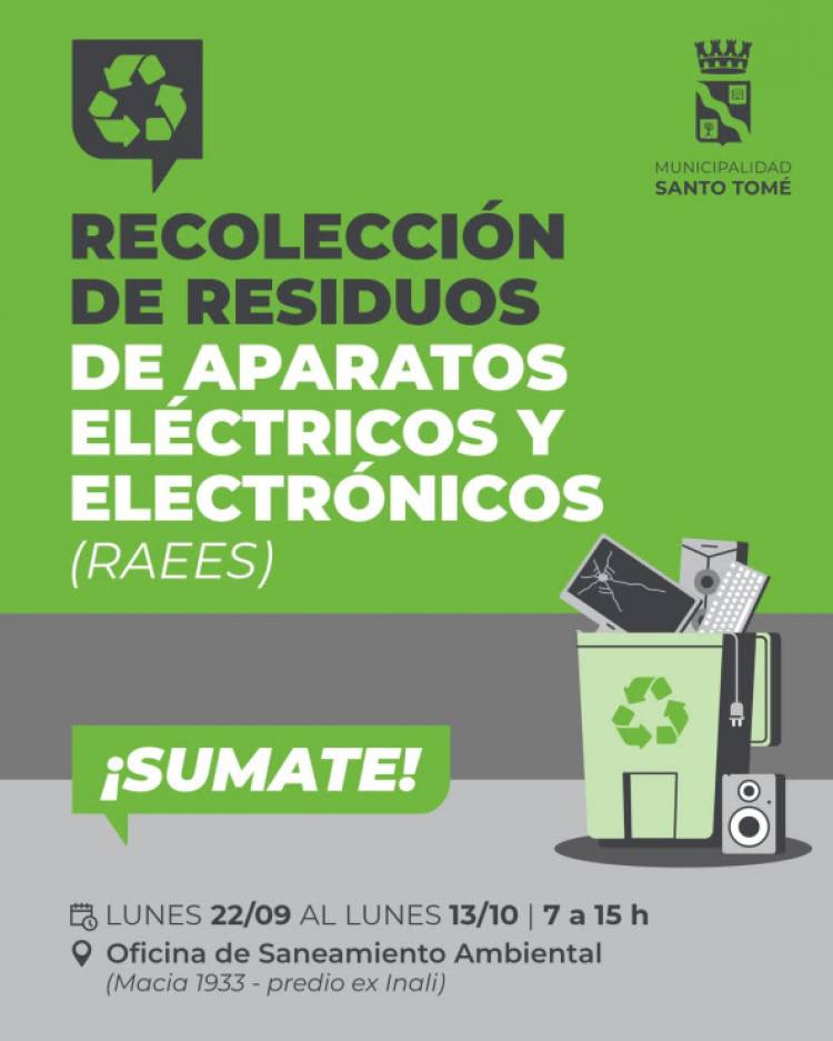 La Municipalidad y la UTN lanzan la segunda campaña de recolección de residuos electrónicos