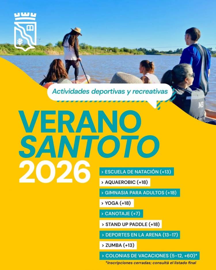 La Municipalidad abre las inscripciones para las actividades deportivas y recreativas del Verano 2026