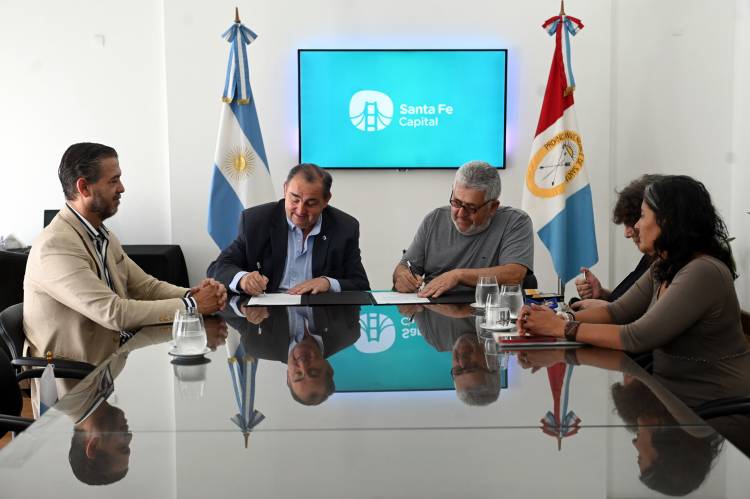 La Municipalidad y ATE firmaron un acuerdo para fortalecer el sistema de videovigilancia en la zona costera
