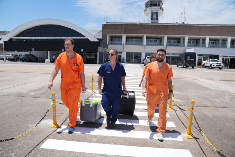 El Aeropuerto Internacional de Rosario volvió a funcionar con un vuelo sanitario clave para un operativo de donación de órganos