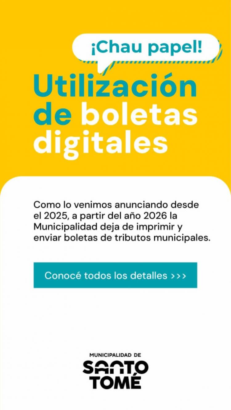 La Municipalidad avanza en la implementación de boletas digitales para el pago de tributos