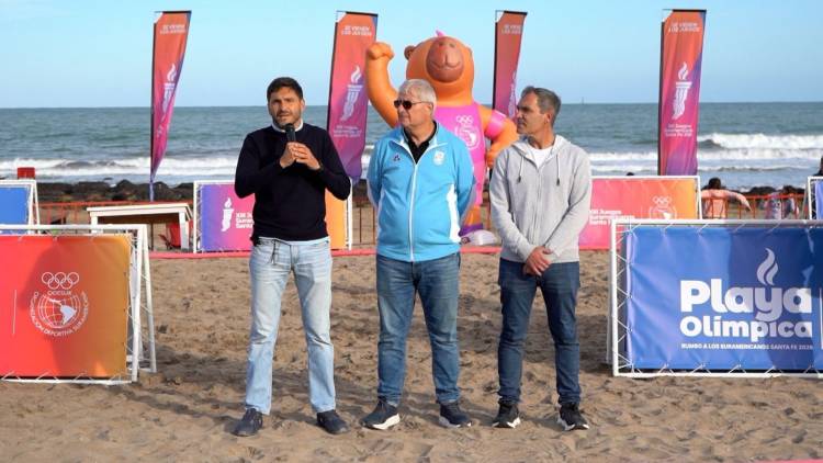 Arrancó en Mar del Plata la Playa Olímpica rumbo a los Suramericanos: “Santa Fe pretende ser la capital del deporte”, dijo Pullaro