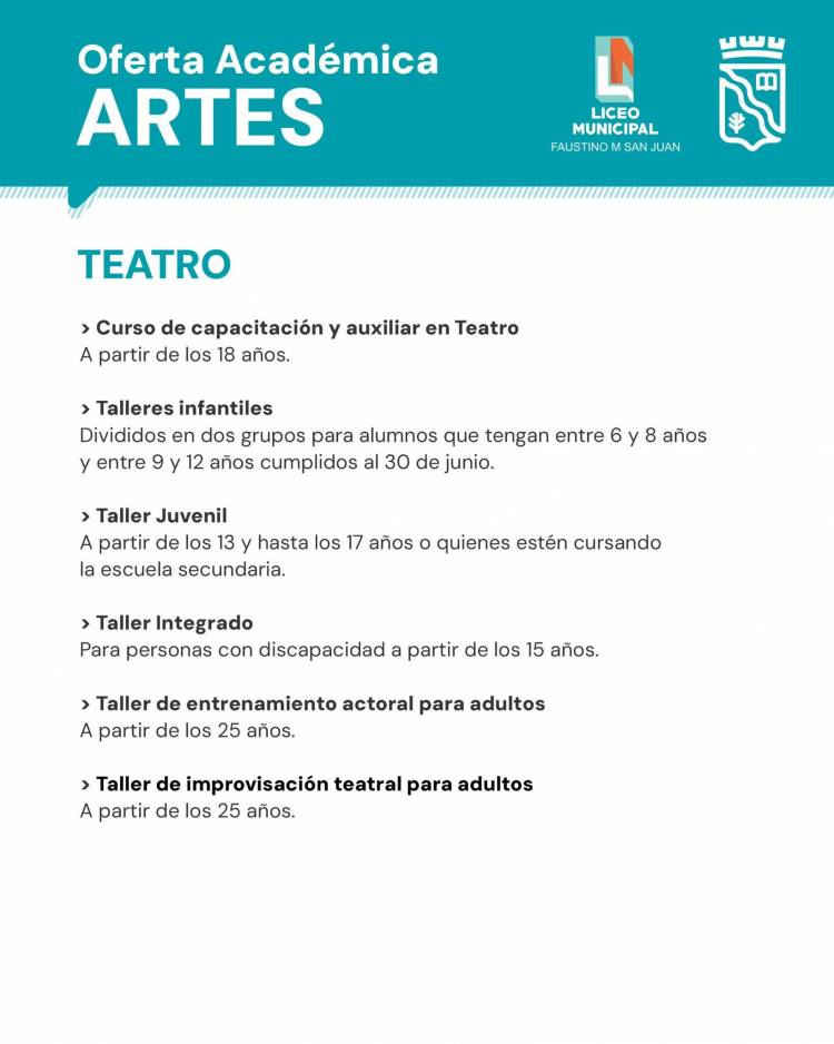 Abren las preinscripciones online del Liceo Municipal “Faustino M. San Juan” para el ciclo lectivo 2026