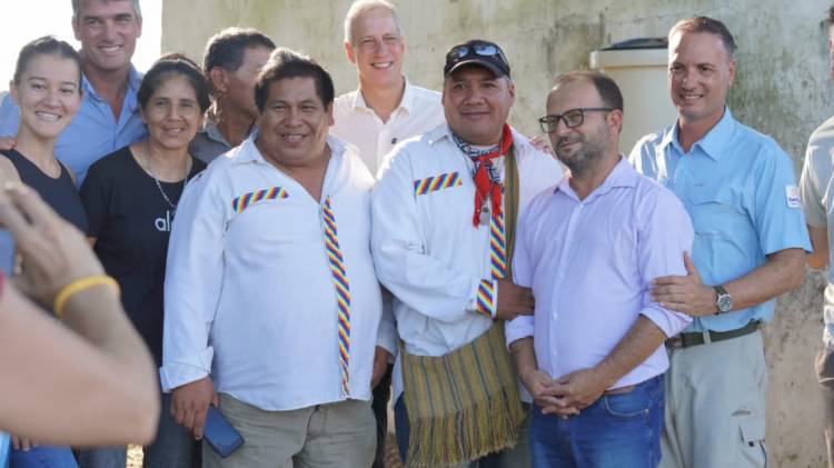 Otra obra histórica: la comunidad mocoví de Los Laureles por primera vez tendrá agua potable