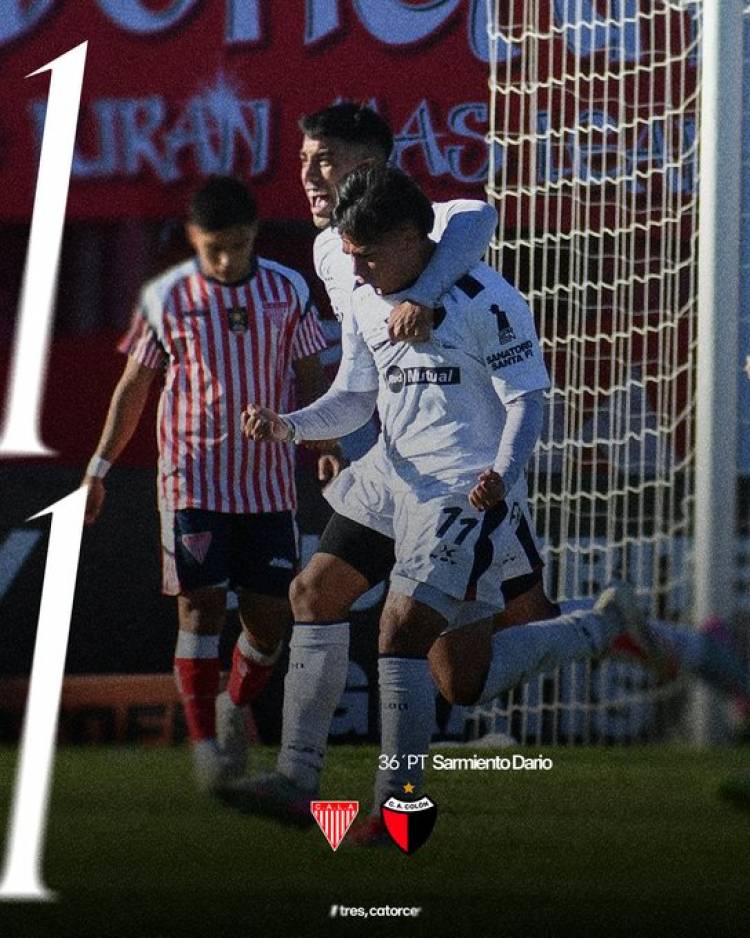 Colón mejoró de visitante, pero empató con Los Andes y no pudo alcanzar a Morón