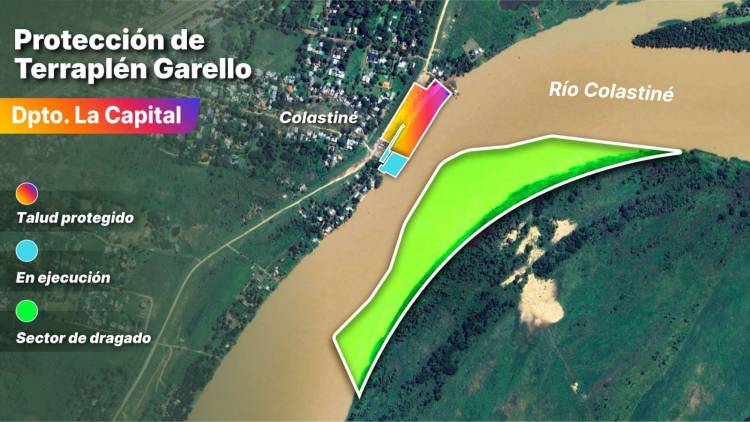 Una obra hídrica clave en Santa Fe: el Gobierno Provincial encara la última etapa del Terraplén Garello