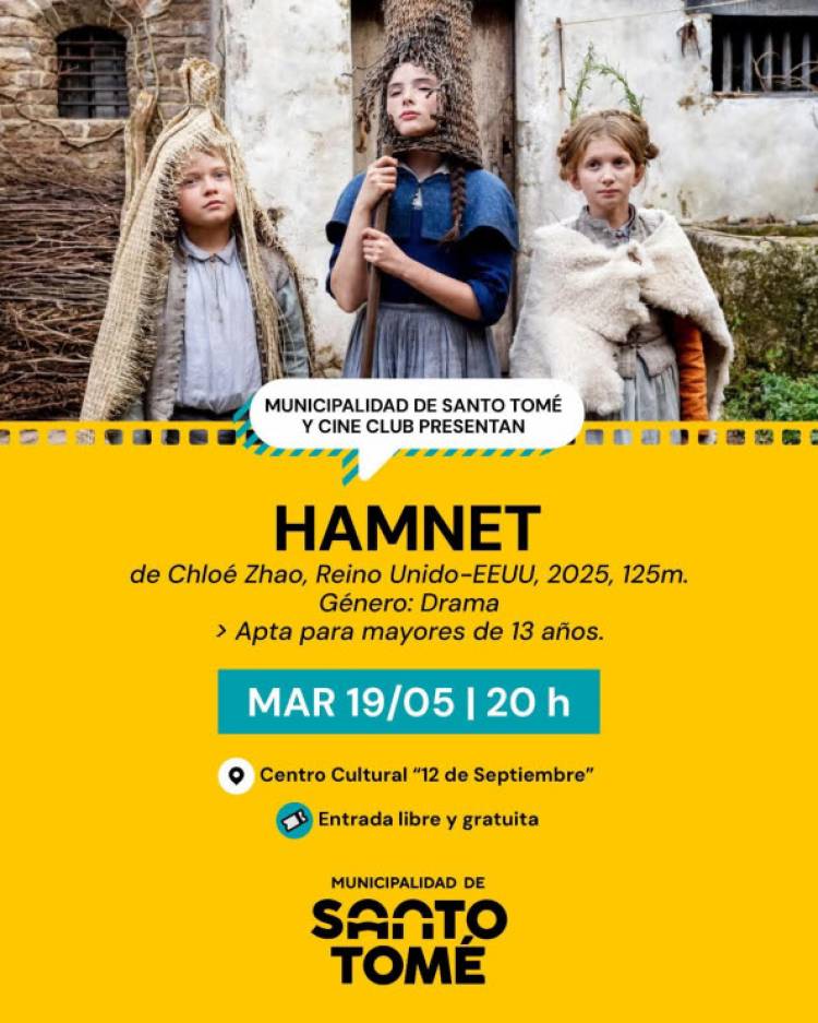 Este martes continúa el Ciclo de Cine con la proyección de “HAMNET”