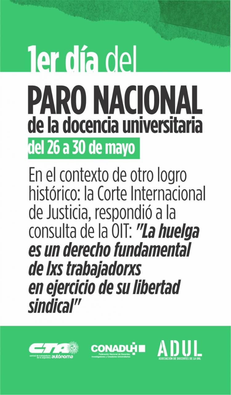 Universidades de Santa Fe sin clases por el paro nacional: reclaman una actualización presupuestaria y salarial de los docentes