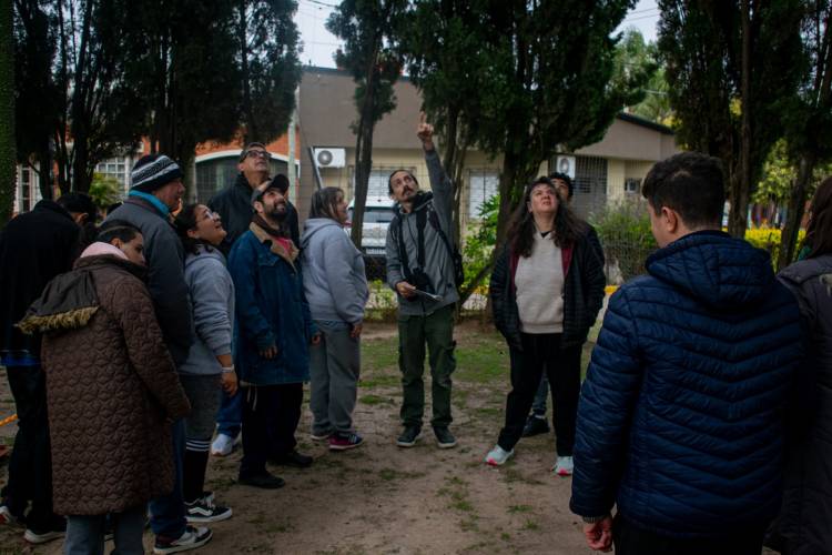 Se realizó una jornada de avistamiento de aves autóctonas en el Camping Municipal