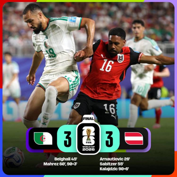 Austria lo empato sobre la última jugada ante Argelia y se clasifico como segundo en el Grupo J
