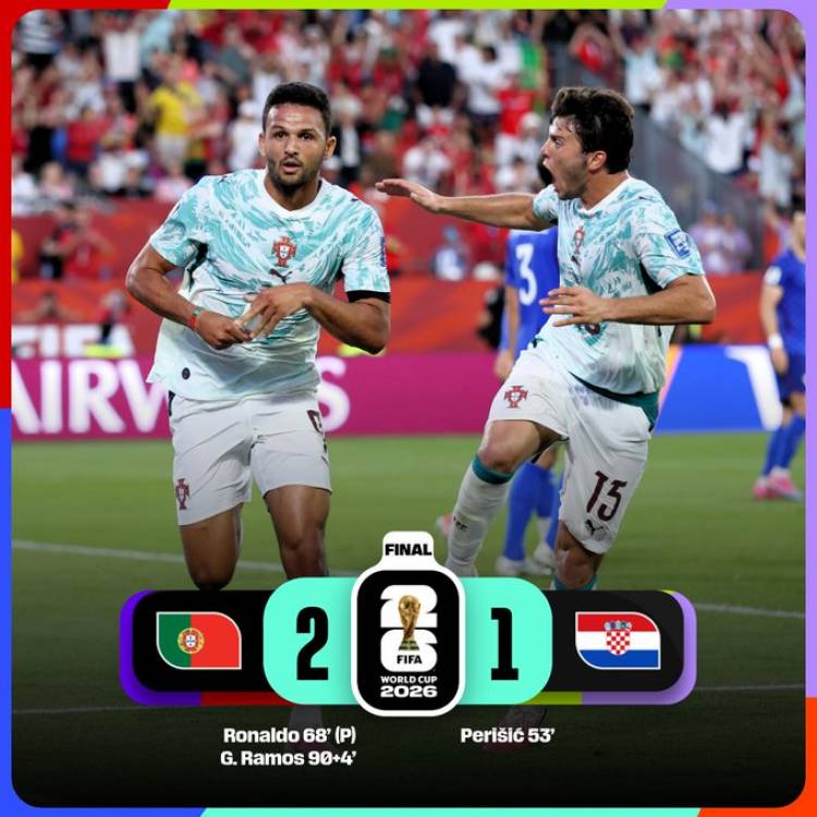 Portugal le ganó a Croacia en un final más que polémico y clasificó a octavos de final del Mundial 2026