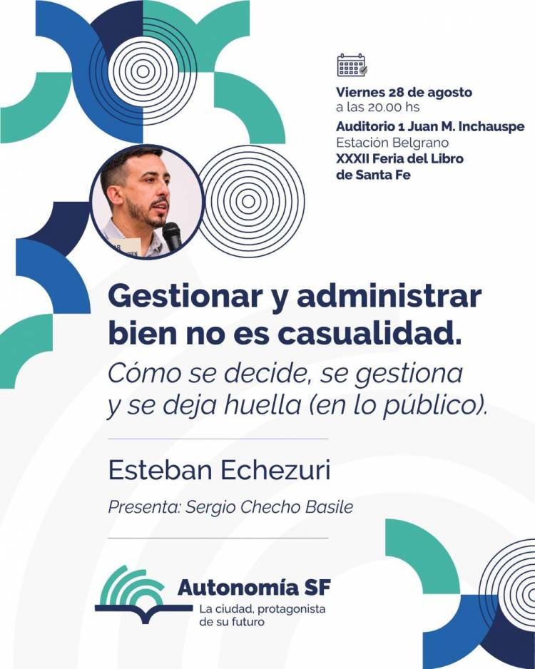Autonomía Santa Fe se suma a la Feria del Libro