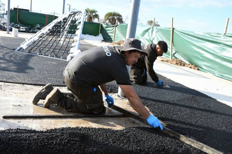 Avanzan las obras en el Parque del Sur para darle vida al Fan Fest de los Juegos Suramericanos