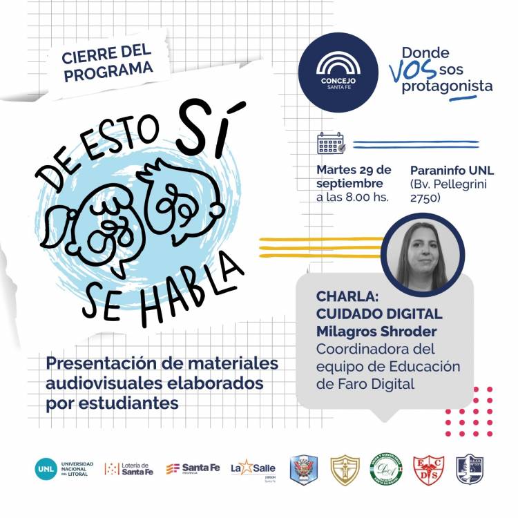 “De esto sí se habla”: cierra la edición 2026 del programa de Salud Mental Adolescente del Concejo Municipal