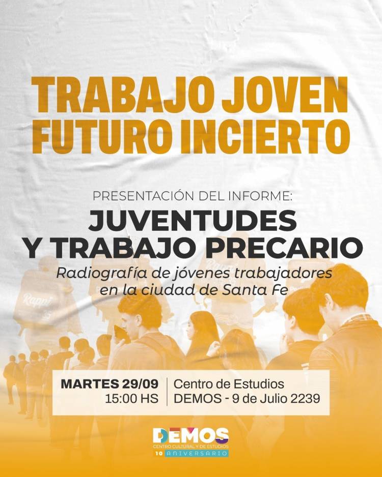 Trabajo joven, futuro incierto, un trabajo de Demos